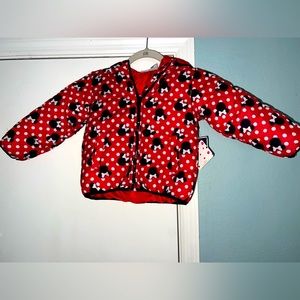 Minnie Mouse toddler winter coat. Size 3T